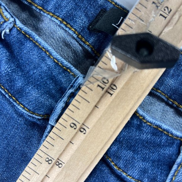 Judy Blue Jeans Women's 31x26* Relaxed Mid Rise Crop Blue Stretch Denim Tag 31 - Picture 15 of 16